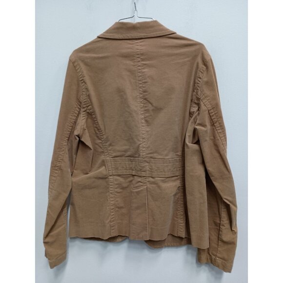 Vintage Kikit Jeans Womens Corduroy Blazer Jacket Large Tan Academia Preppy - Picture 9 of 10